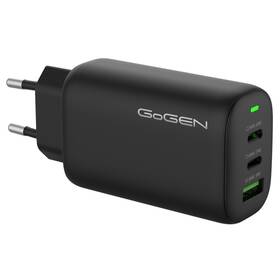 Nabíječka do sítě GoGEN ACHPD 365, 2x USB-C PD, 1x USB-A, 65W černá barva

