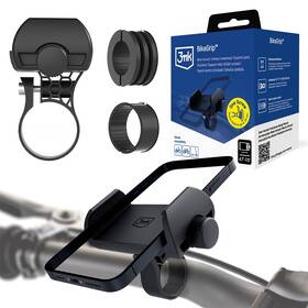 Držák na mobil 3mk BikeGrip, na kolo černý

