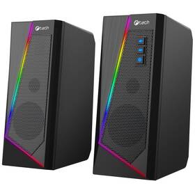 Reproduktory C-Tech SPK-17, 2.0, RGB černé

