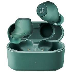 Sluchátka Audio-technica ATH-CKS30TW+ zelená barva
