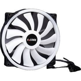 Ventilátor 1stCOOL AURA EVO Ring ARGB PWM průhledný

