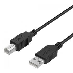 Kabel WG USB/USB-B, 3m černý

