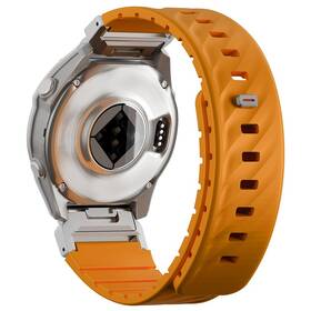 Řemínek Uniq Fluo magnetický na Garmin SmartWatch Quick Release/QuickFit 22mm oranžový


