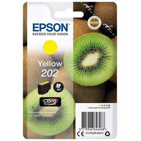 Inkoustová náplň Epson 202, 300 stran žlutá

