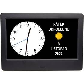 Nástěnné hodiny Airbi NOTE černé

