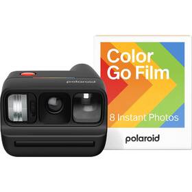 Instantní fotoaparát Polaroid Go Gen 3 + Color Film Bundle (8 ks) černý

