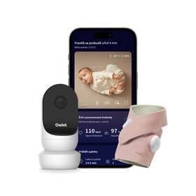 Sada kamery a chytré ponožky Owlet Dream Sock + Cam2 Bundle  - Dusty Rose růžová barva
