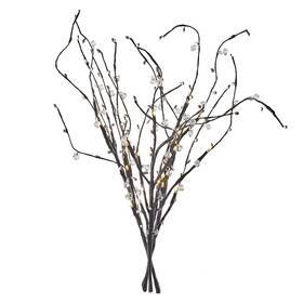 LED dekorace EMOS 24 LED větvička s perlami, 60 cm, 3x AA, vnitřní, teplá bílá, časovač 
 LED dekorace EMOS 24 LED větvička s perlami, 60 cm, 3x AA, vnitřní, teplá bílá, časovač