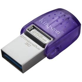 USB Flash Kingston DataTraveler microDuo 3C 256GB fialová barva
