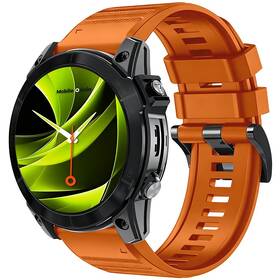 Řemínek Mobile Origin Easy Strap Silicone Watch 26mm oranžový

