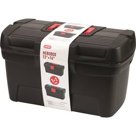Sada kufrů na nářadí Keter C-195477 HEROBOX PREMIUM 13+16 černá/červená

