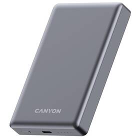 Powerbanka Canyon OnPower 510 Slim MagSafe PD20W 10000 mAh šedá

