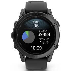 Chytré hodinky Garmin fenix E 47 mm - Slate Gray / Black Silicone Band 

