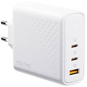Nabíječka do sítě Voltme Revo 140 2xUSB-C, 1xUSB-A 140W bílá

