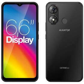 Mobilní telefon Aligator S6700 Duo 4 GB / 128 GB černá barva
