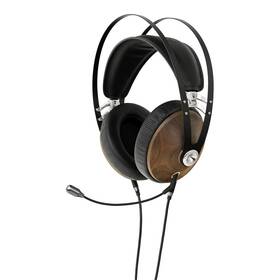 Sluchátka Meze 99 Classics Walnut Silver Boom Mic Kit černá barva
