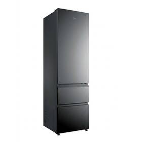 Chladnička s mrazničkou Haier HTR3620CNMP, tmavý nerez

