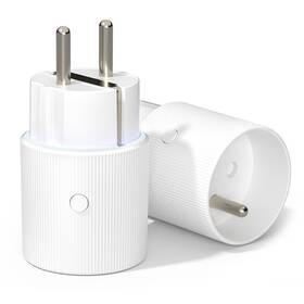 Chytrá zásuvka IMMAX NEO SMART THIN (typ E), IP20, LED podsvícení, RGB, Wi-Fi bílá

