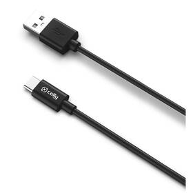 Kabel Celly USB-C/USB-A, 15 W, 1 m černý

