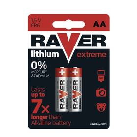 Baterie lithiová GP Raver AA, LR6, blistr 2ks 

