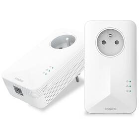 Síťový rozvod LAN po 230V Strong 1000 Duo bílá

