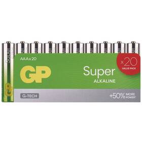 Baterie alkalická GP Super Alkaline AAA (LR03), 20 ks 

