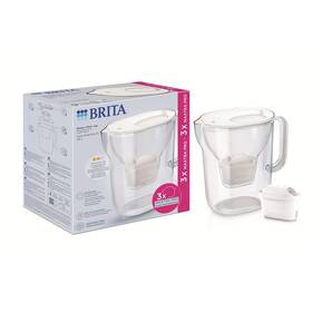 Filtrační konvice BRITA Style Essential XL, 3,6 l, + 3 x filtr bílá

