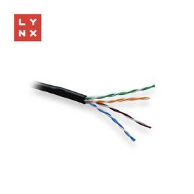 Kabel Lynx UTP Cat5e, PE (Fca), celoměděný, venkovní, box 305m černý


