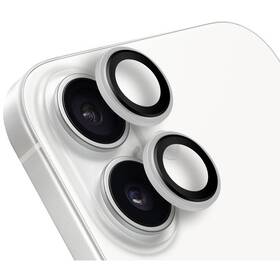 Ochranné sklo čočky fotoaparátu Obal:Me Lens Protector na Apple iPhone 16/16 Plus bílé

