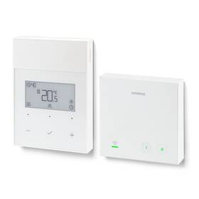 Termostat Siemens termostat RDL211RF.ST, bezdrátový, digitální, prostorový, vytápění / chlazení bílý

