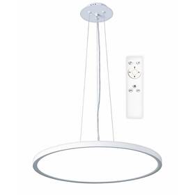 Závěsné svítidlo Top Light Revit 60BZ RC, s dálkovým ovládačem, 50W, 5000lm, stmívání, paměť, průměr 60cm, výška 120cm bílé

