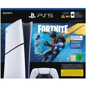 Herní konzole Sony PlayStation 5 Digital (typ modelu - slim) Fortnite Flowering Chaos Bundle bílá

