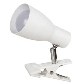 Stolní LED lampička Rabalux Ebony 6026, s klipem bílá

