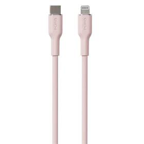 Kabel Puro Soft Lightning/USB-C 12 W, 1,5 m růžový

