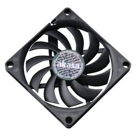 Ventilátor AKASA Slim, 80 mm, PWM černý

