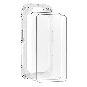 Tvrzené sklo Mobile Origin EasyGlass na iPhone 15 Pro, s aplikátorem (2 ks) průhledné

