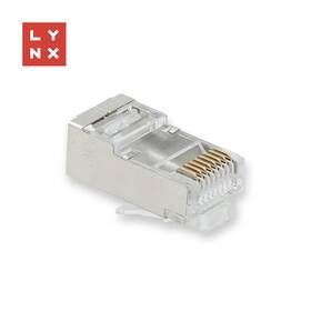 Koncovka Lynx STP Cat6, 50µ, 100ks průhledná

