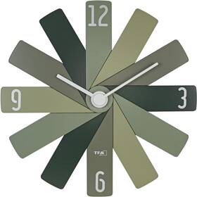 Nástěnné hodiny TFA TFA 60.3020.04 CLOCK IN THE BOX zelené

