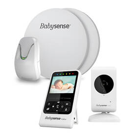 Sada Babysense Bundle monitor dechu + dětská chůvička bílá

