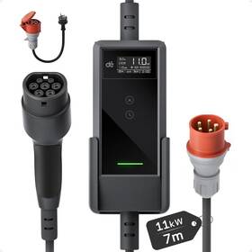 Nabíjecí stanice dé 11kW Portable Charger with 7m cable černá

