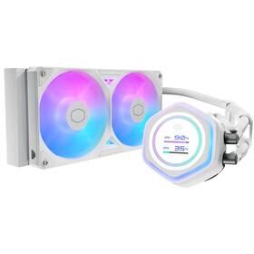 Vodní chladič Cooler Master MasterLiquid Atmos II LCD 240 White bílý

