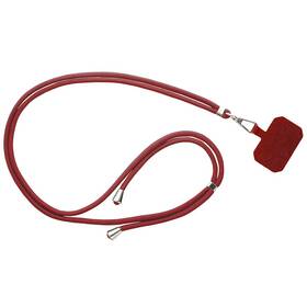 Popruh na krk GoGEN NPL160 pro telefony, univerzální vínový


