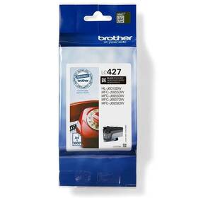 Inkoustová náplň Brother LC-427BK, 3000 stran černá barva
