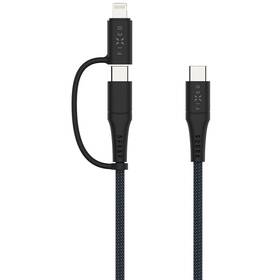 Kabel FIXED USB-C/USB-C a Lightning, PD, 60W, MFi, 1,2m šedý


