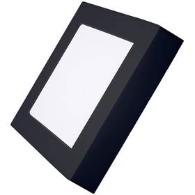 Stropní svítidlo Solight CCT, přisazené, 12 W, 900 lm, čtvercové černé

