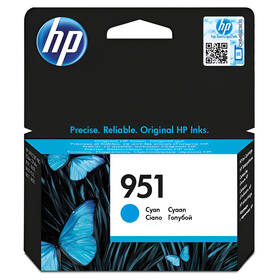 Inkoustová náplň HP 951, 700 stran azurová

