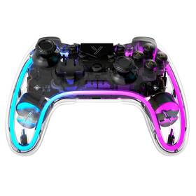 Gamepad YENKEE JOYPAD, PC, PS3/PS4, NS, Android, iOS průhledný

