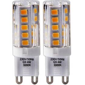 Žárovka LED TESLA lighting G9, 4W, teplá bílá, 2ks 


