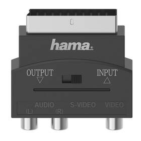 Redukce Hama SCART / 3 cinch AV + S-video, IN/OUT 

