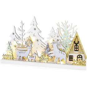 LED dekorace RETLUX RXL 466 Zimní les 33cm 15 LED 

